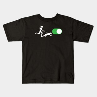 Dog Walking - On (F) Kids T-Shirt